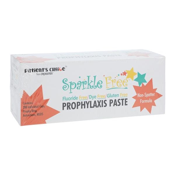 Crosstex UPSFCF Sparkle Free Prophy Paste Cups Coarse Grit Fruitty 200/Pk Crosstex UPSFCF Sparkle Free Prophy Paste Cups Coarse Grit Fruitty 200/Pk